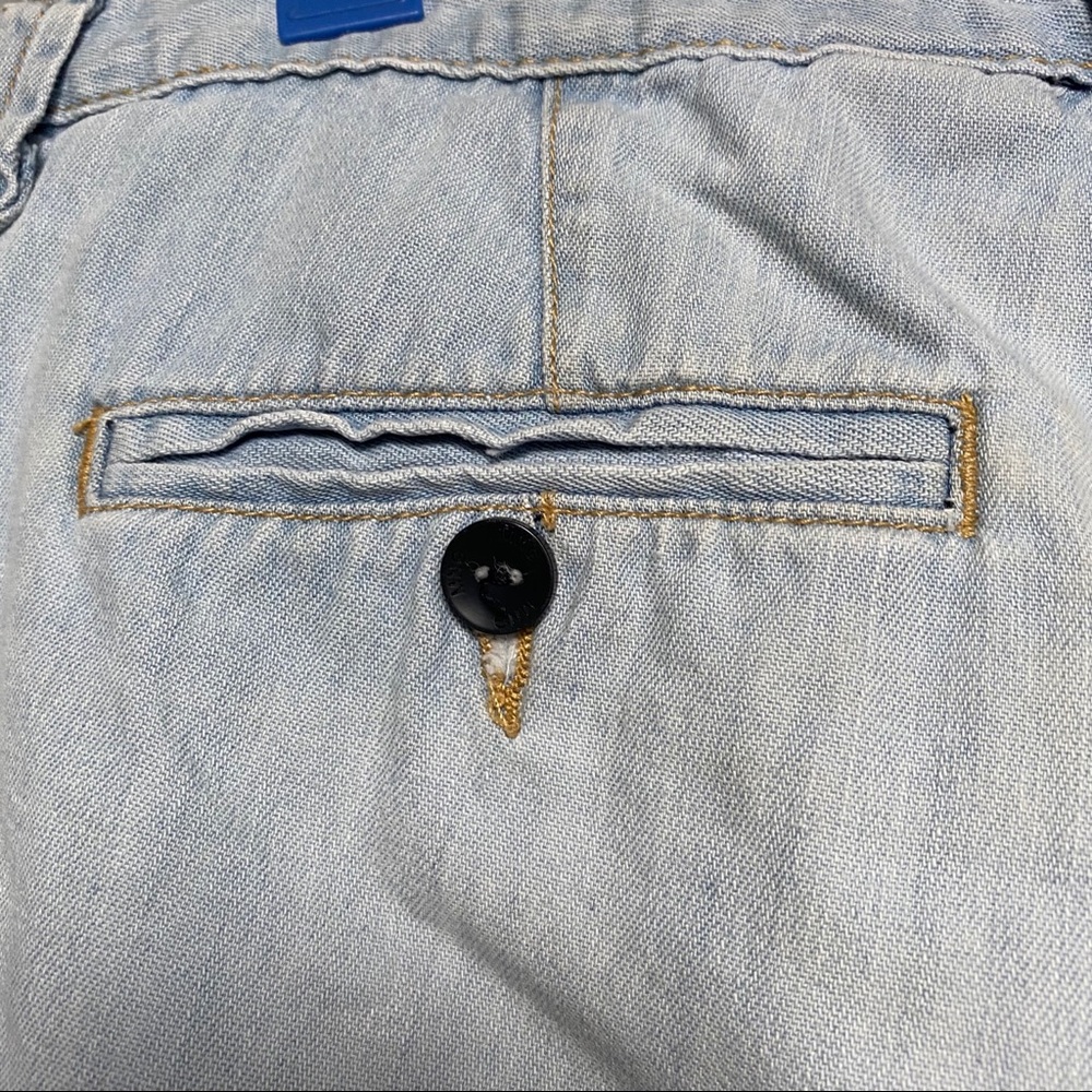 MNG Blue Jean Light Rinse Cuffed Denim Shorts USA8 - Picture 5 of 11